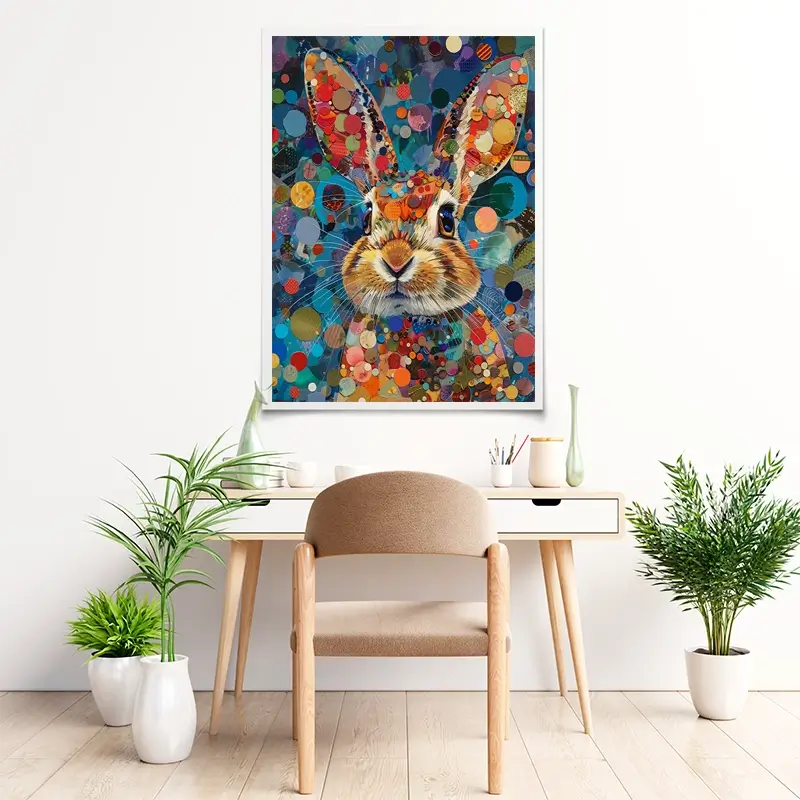 Vivid Hare Art Print