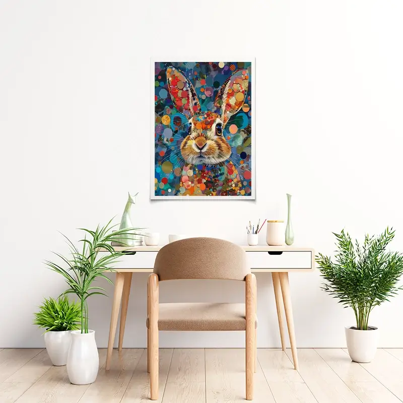 Vivid Hare Art Print