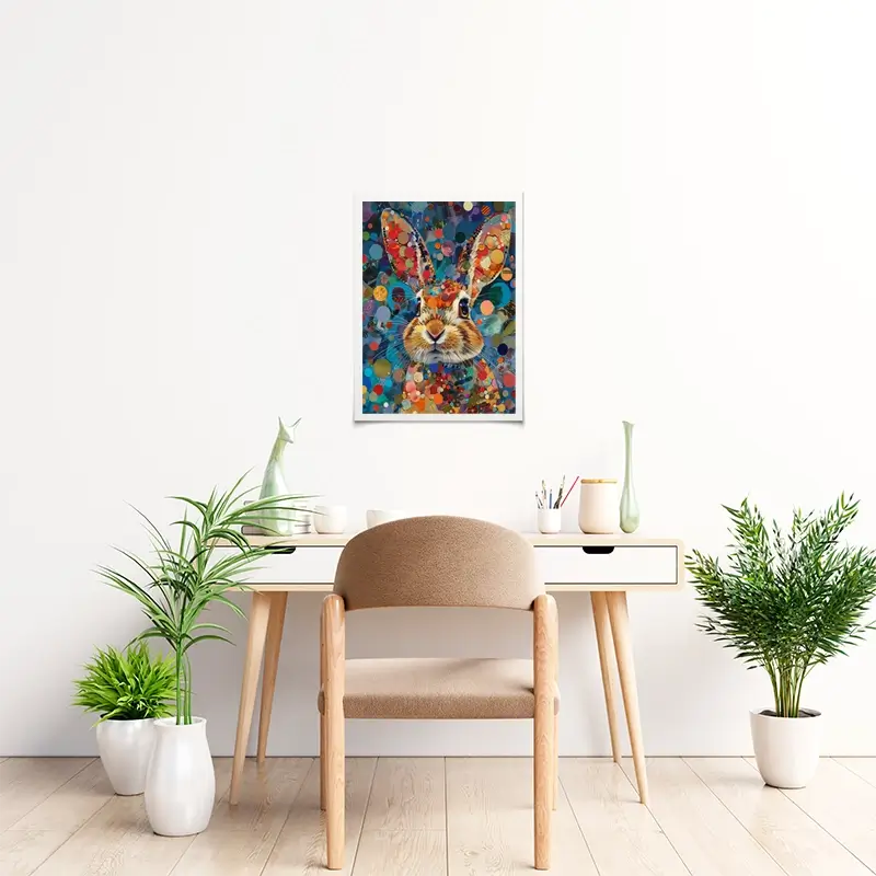 Vivid Hare Art Print