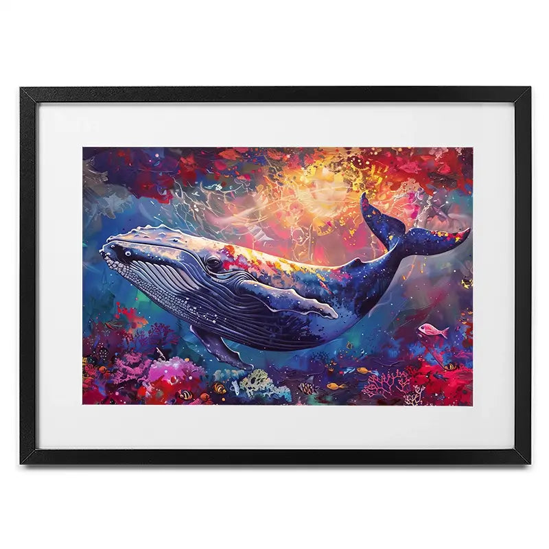 Whale Of A Time Framed Art Print