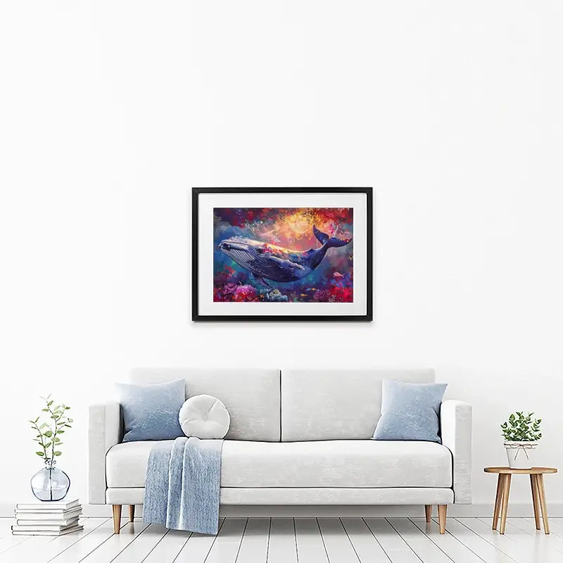 Whale Of A Time Framed Art Print