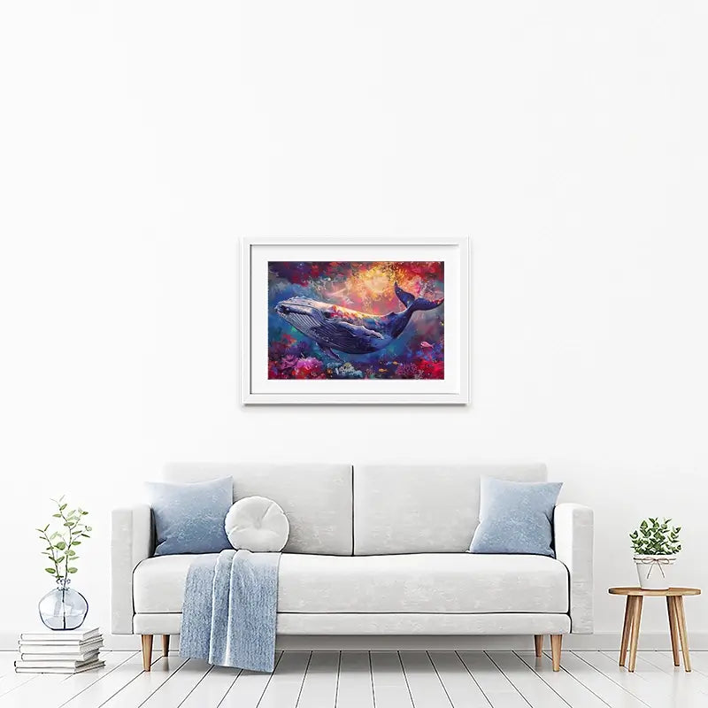 Whale Of A Time Framed Art Print