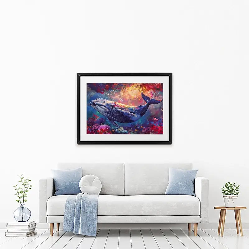 Whale Of A Time Framed Art Print