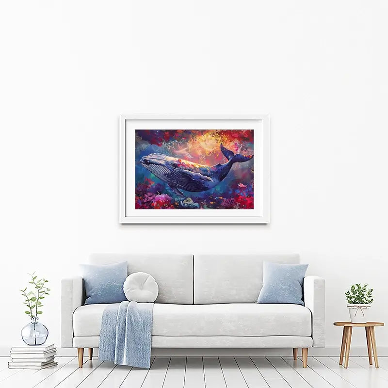 Whale Of A Time Framed Art Print