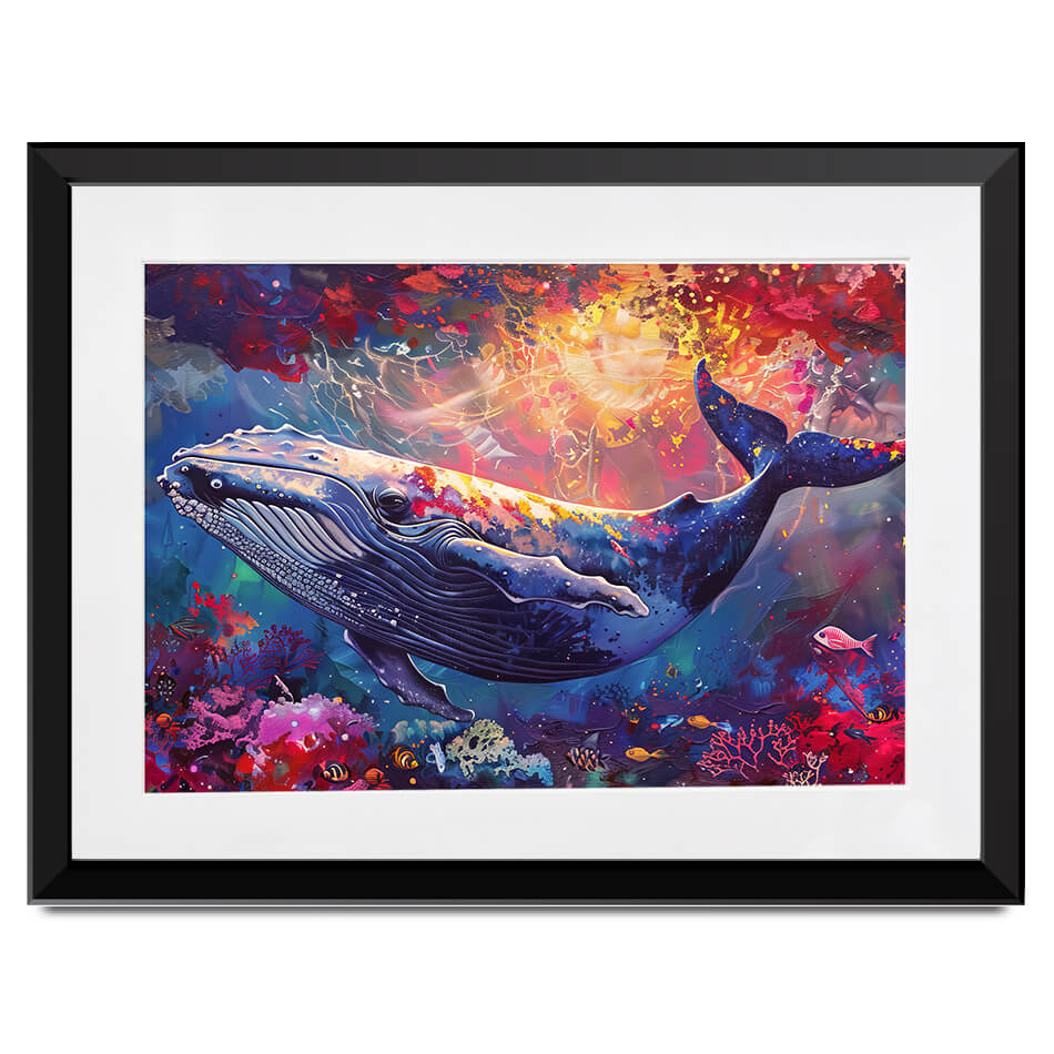 Whale Of A Time Framed Art Print