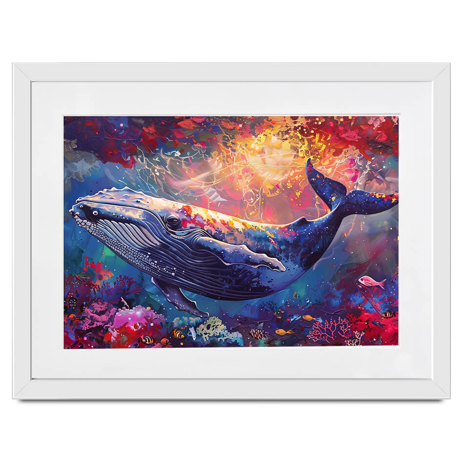 Whale Of A Time Framed Art Print