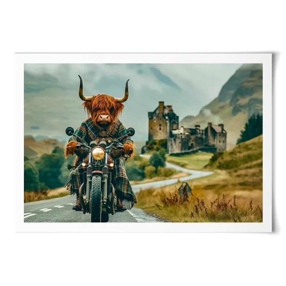 Biker Coo Art Print