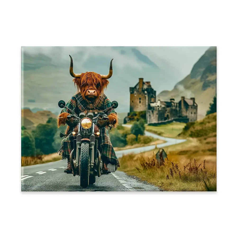 Biker Coo Canvas Print