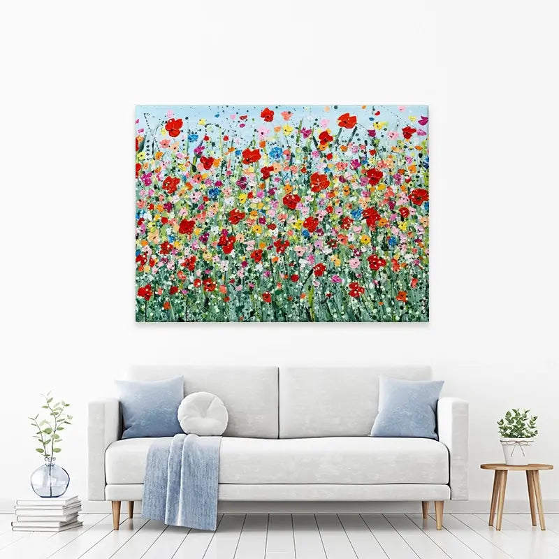 Poppy Flurry Canvas Print