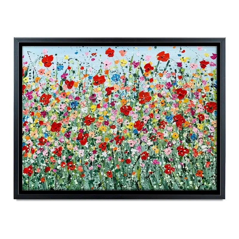 Poppy Flurry Canvas Print