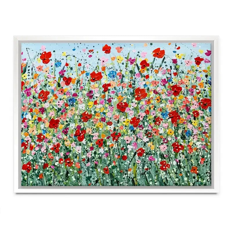 Poppy Flurry Canvas Print