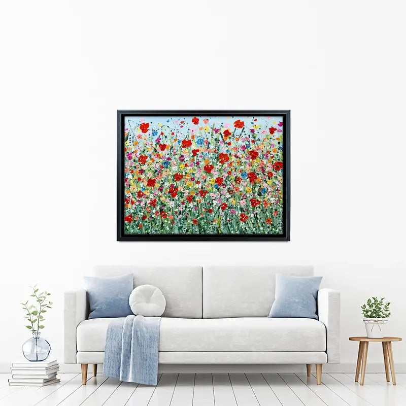 Poppy Flurry Canvas Print