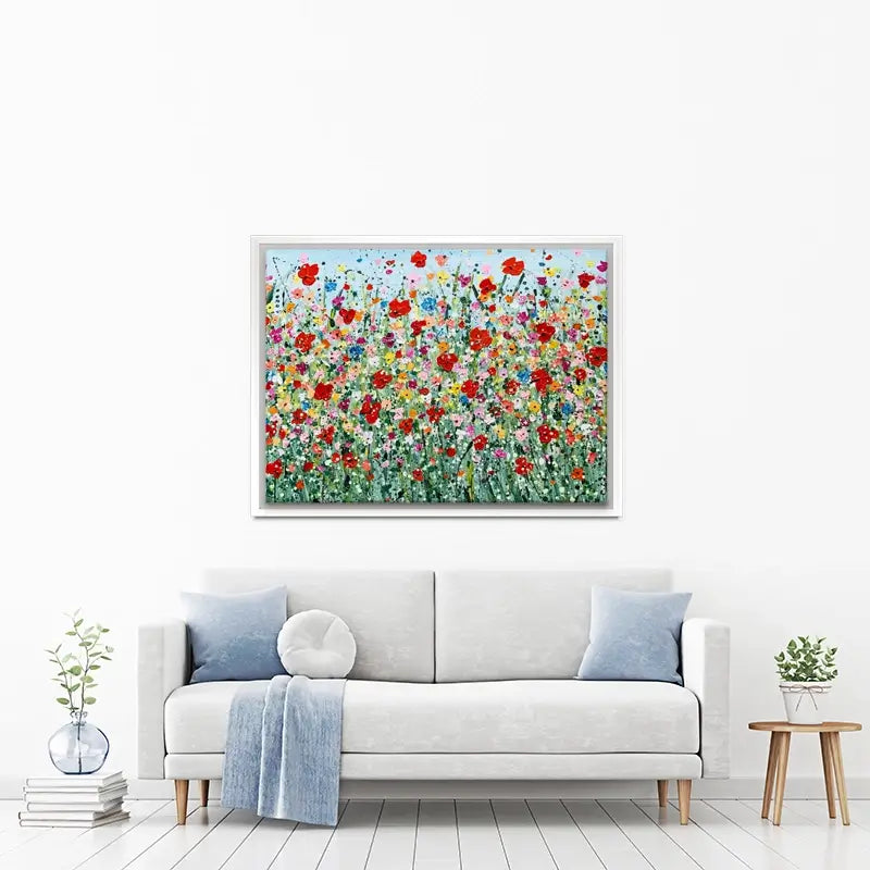 Poppy Flurry Canvas Print