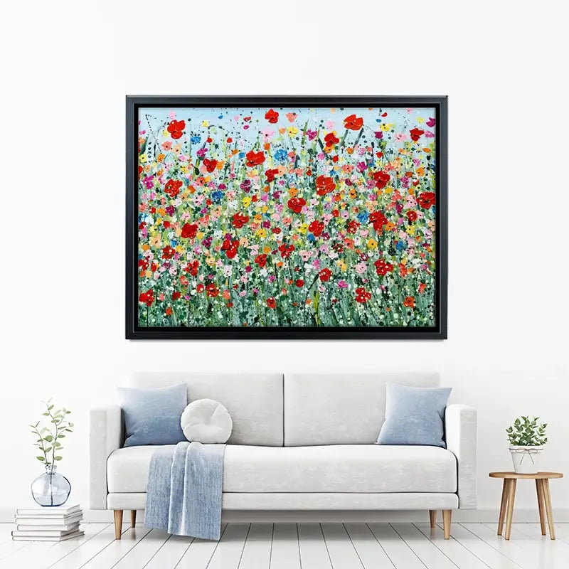 Poppy Flurry Canvas Print