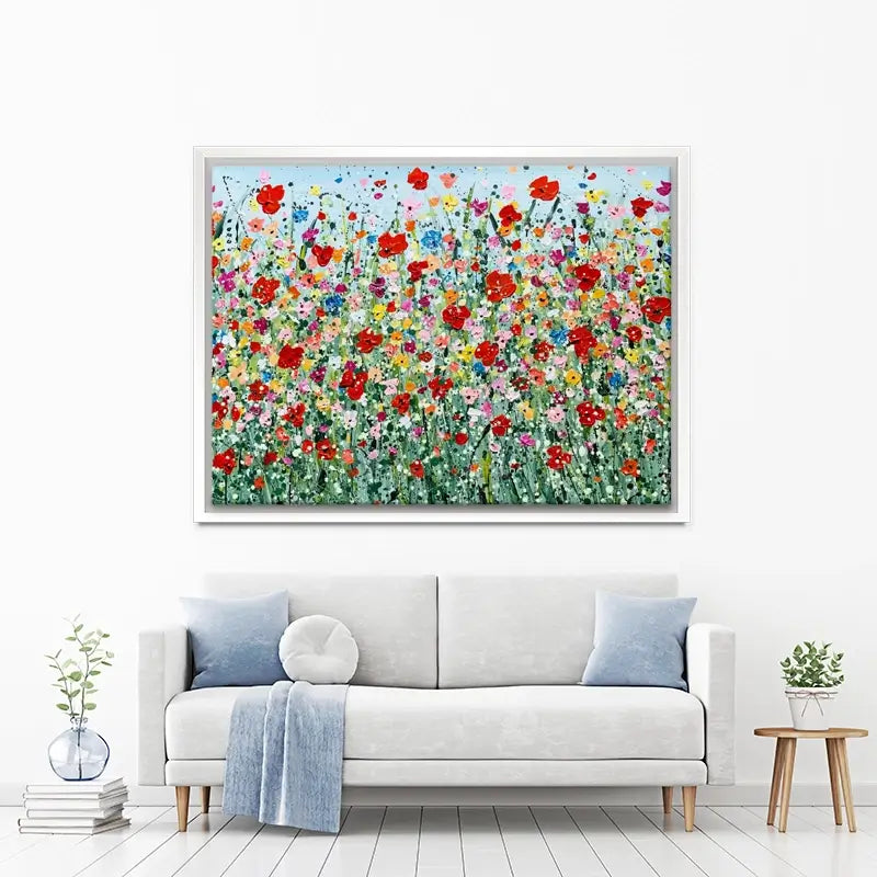 Poppy Flurry Canvas Print