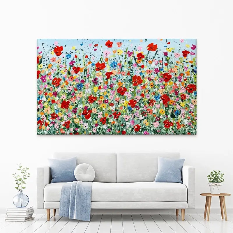 Poppy Flurry Canvas Print