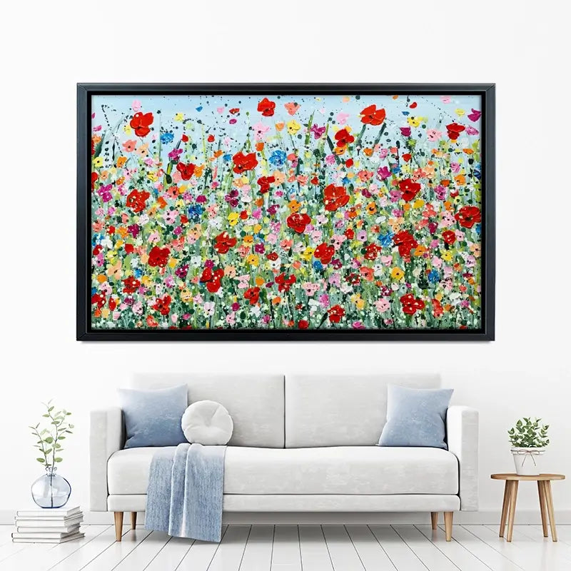 Poppy Flurry Canvas Print