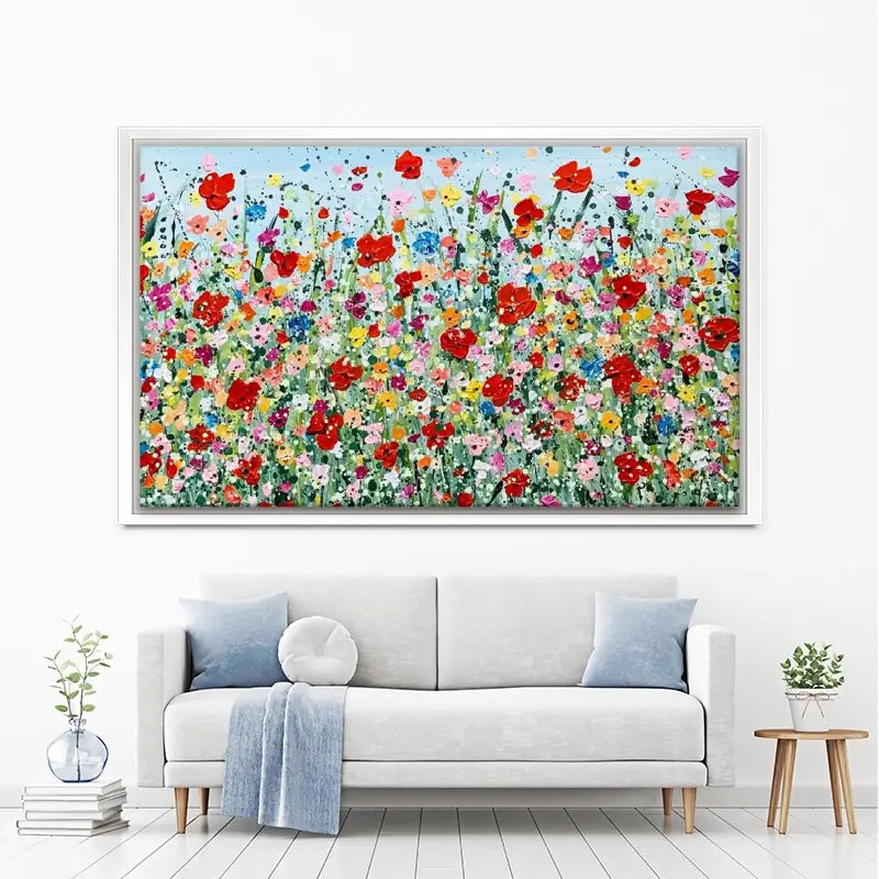 Poppy Flurry Canvas Print