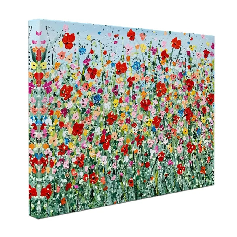 Poppy Flurry Canvas Print