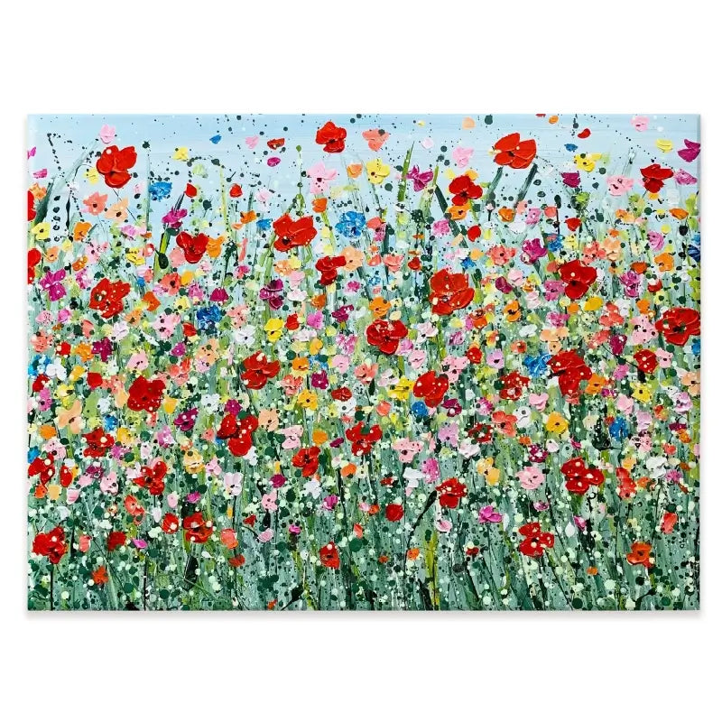 Poppy Flurry Canvas Print