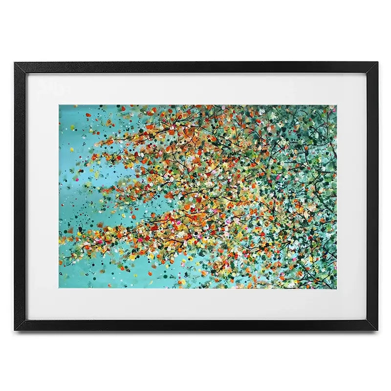 The Top Of Autumn Framed Art Print