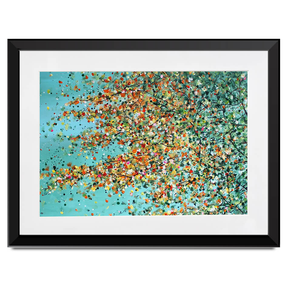 The Top Of Autumn Framed Art Print