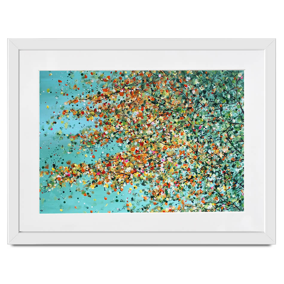 The Top Of Autumn Framed Art Print