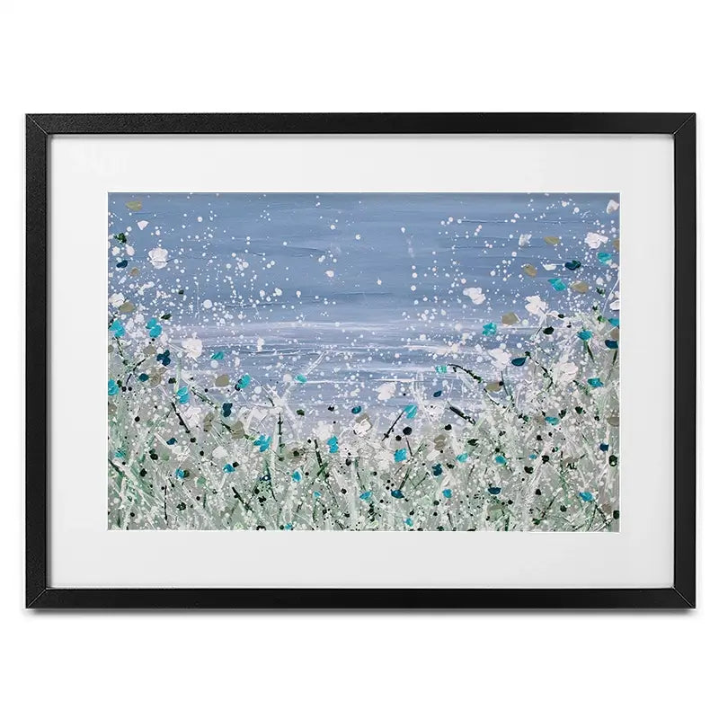 Wild Winter Sea Framed Art Print