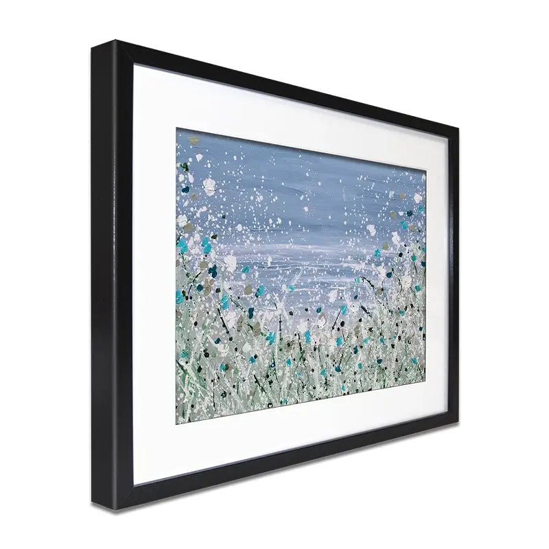 Wild Winter Sea Framed Art Print