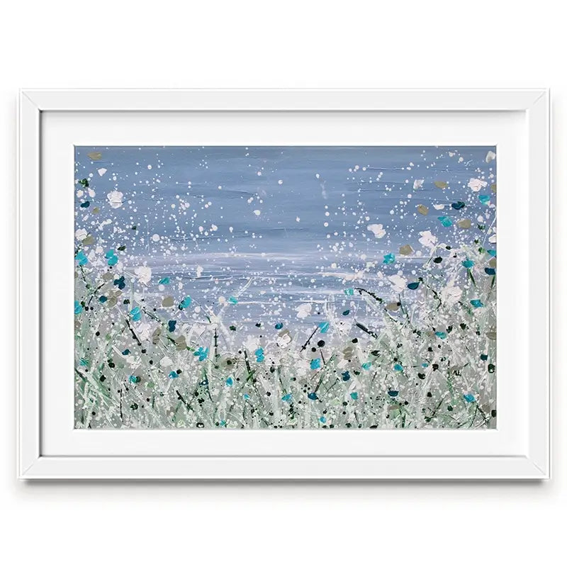 Wild Winter Sea Framed Art Print