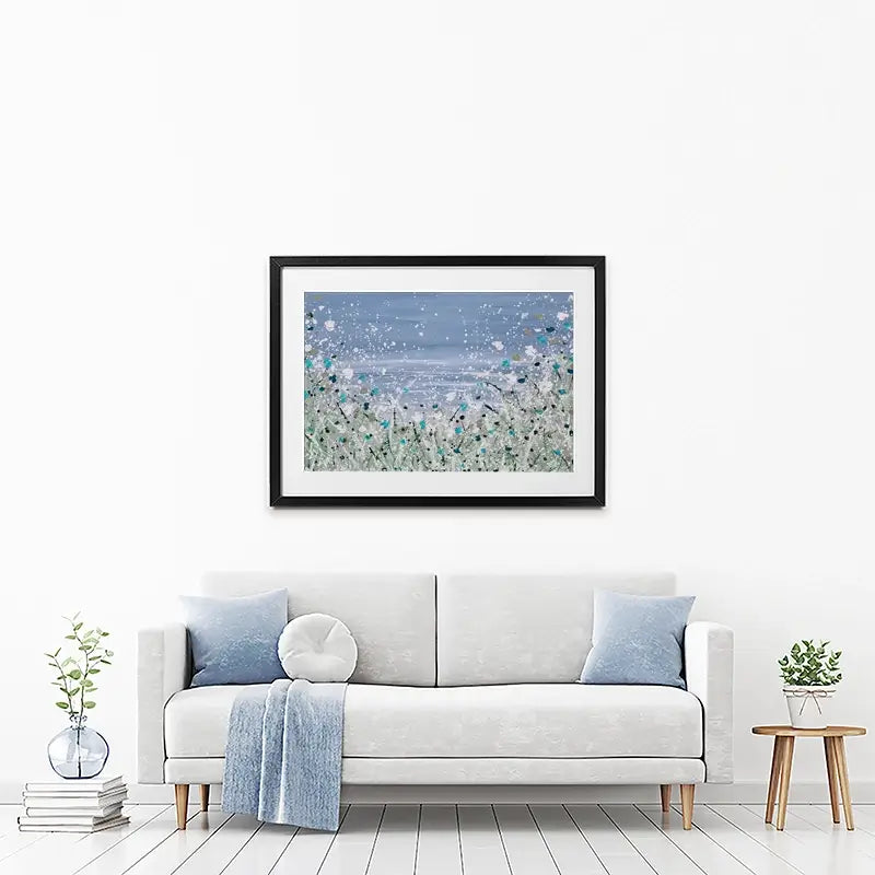 Wild Winter Sea Framed Art Print