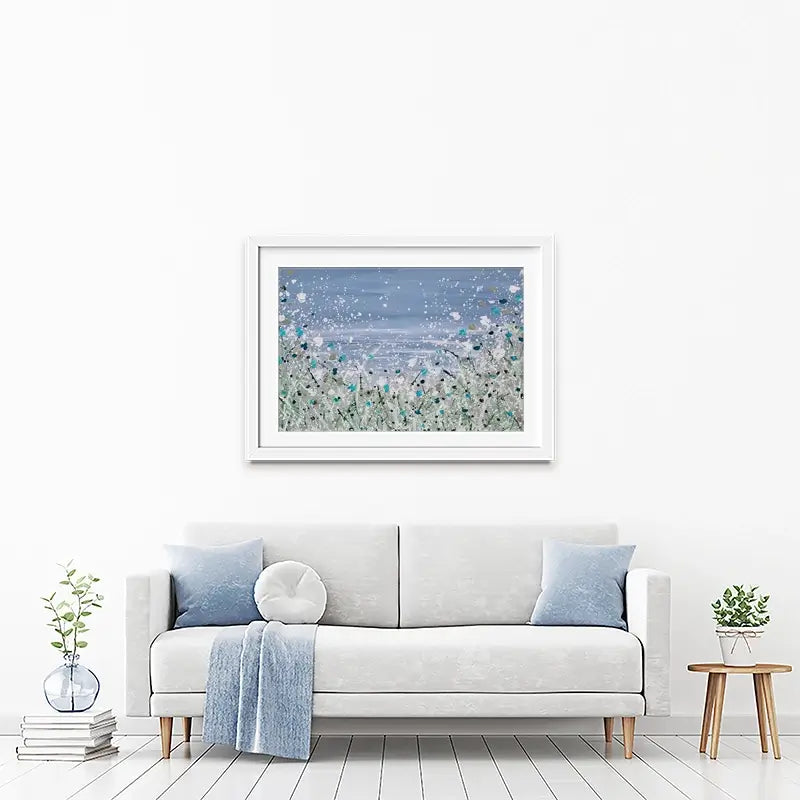 Wild Winter Sea Framed Art Print