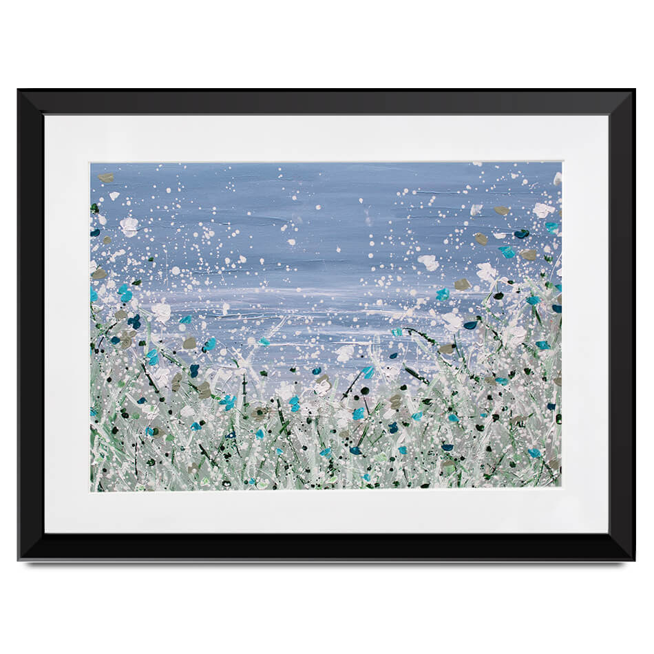 Wild Winter Sea Framed Art Print