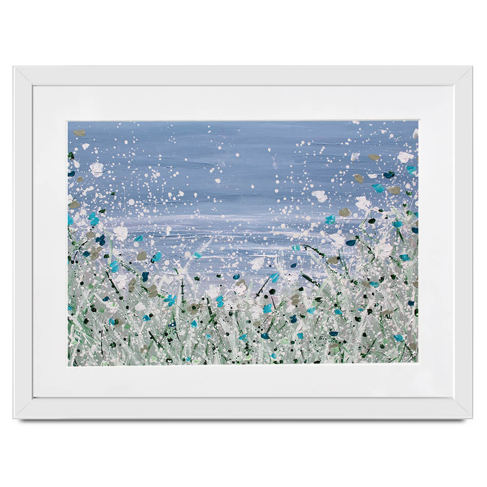 Wild Winter Sea Framed Art Print