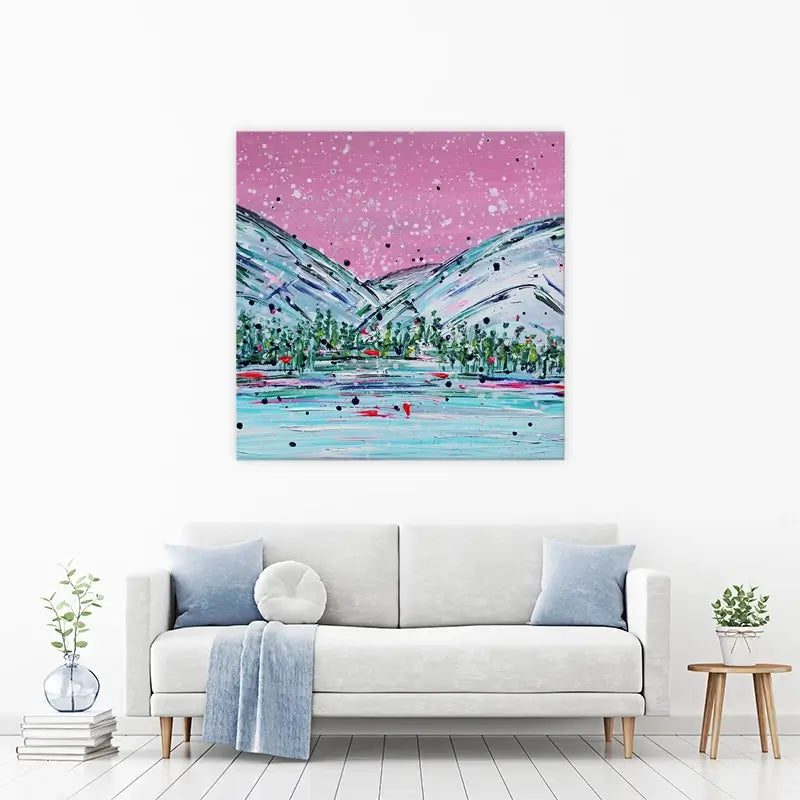 Winter Mountain Escape Canvas Print