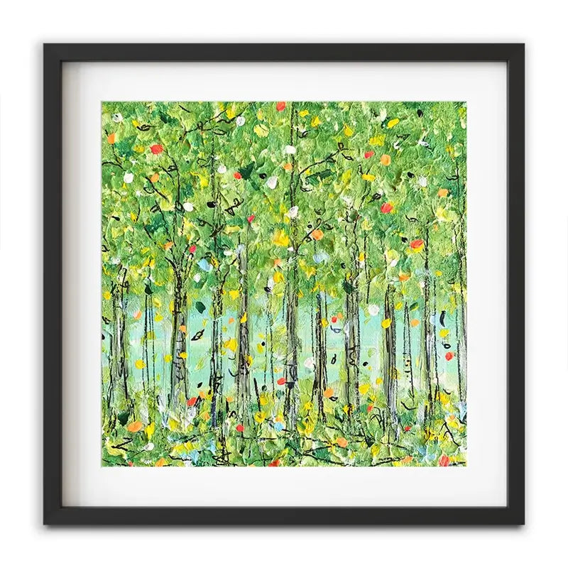 Springtime Forest Framed Art Print