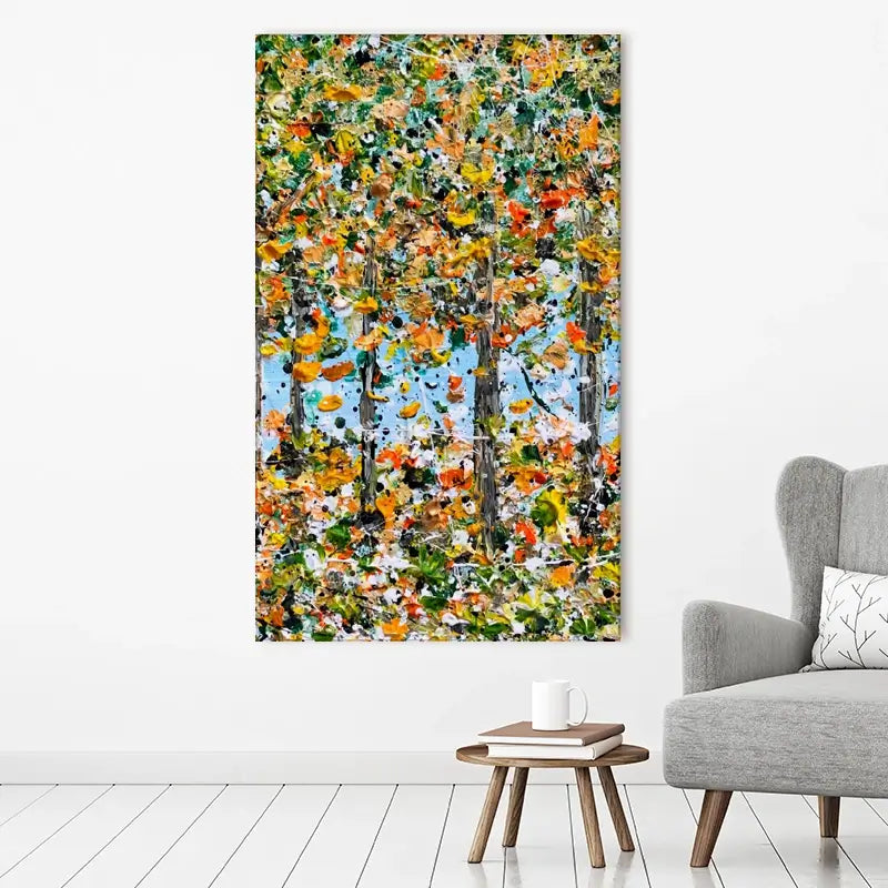 Trees In Autumn Canvas Print