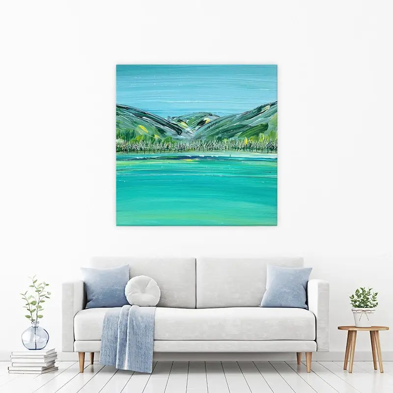 Distant Hills Canvas Print