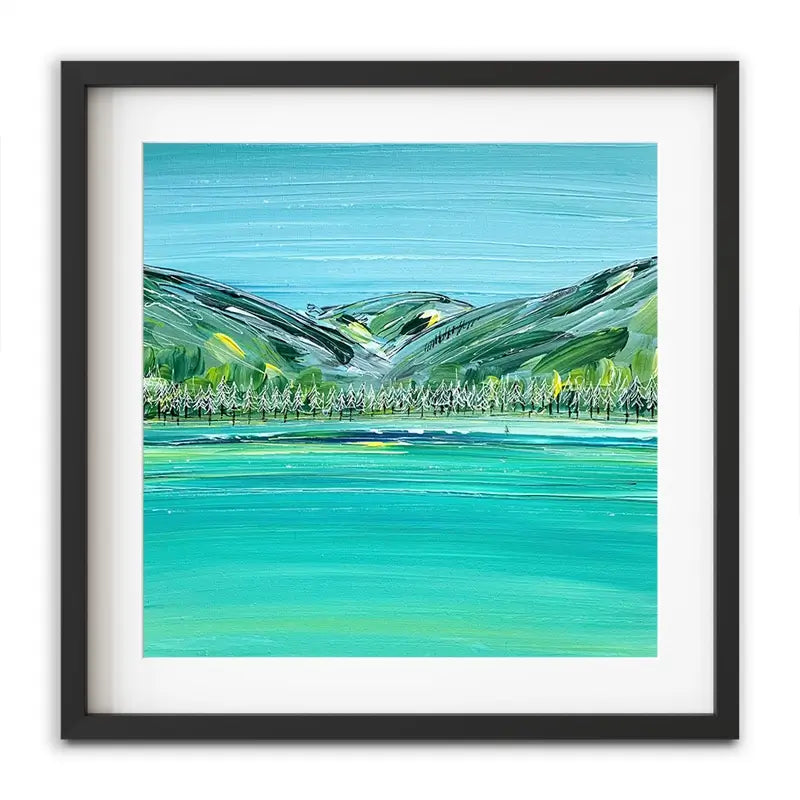 Distant Hills Framed Art Print