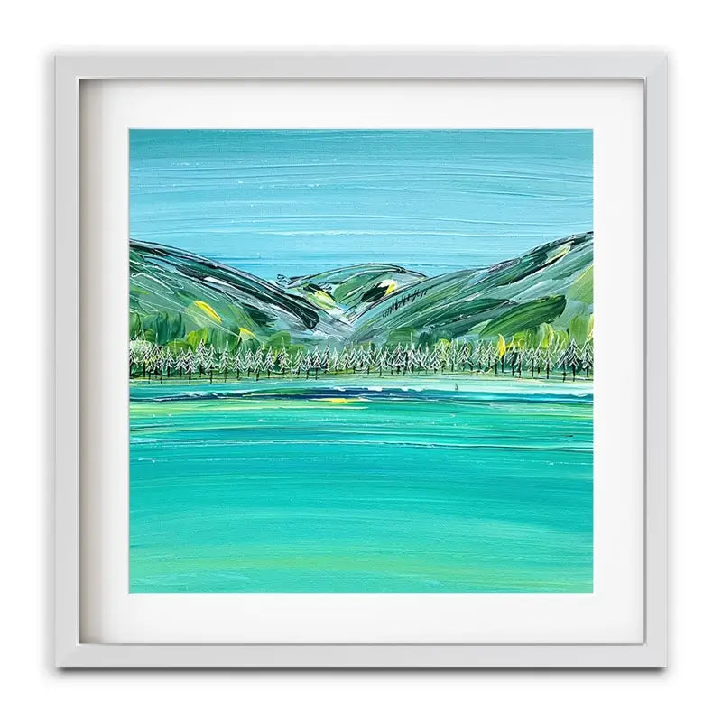 Distant Hills Framed Art Print