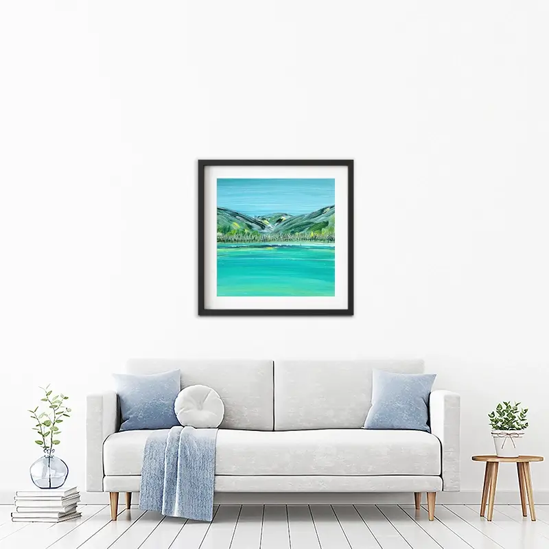 Distant Hills Framed Art Print