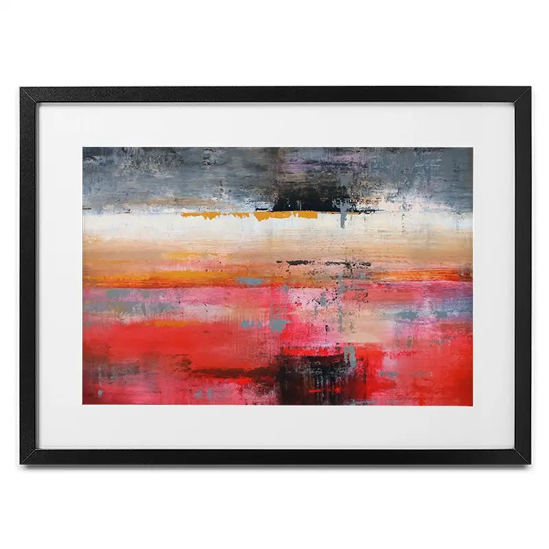 Red Reflection Framed Art Print