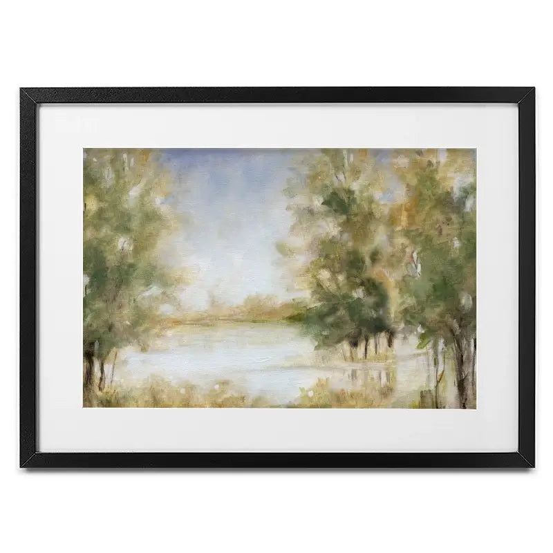 Waterway Grove Framed Art Print