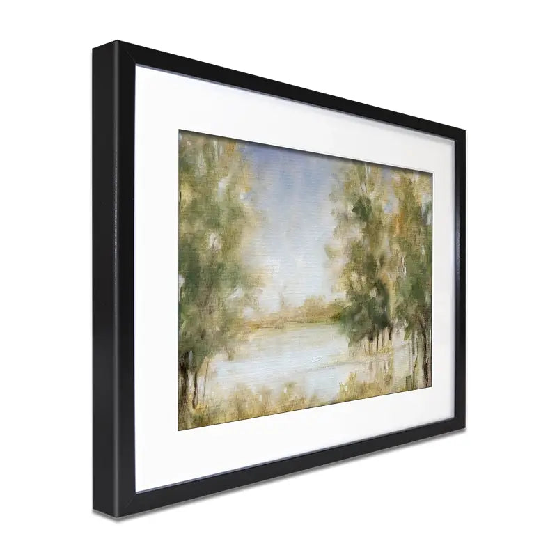 Waterway Grove Framed Art Print