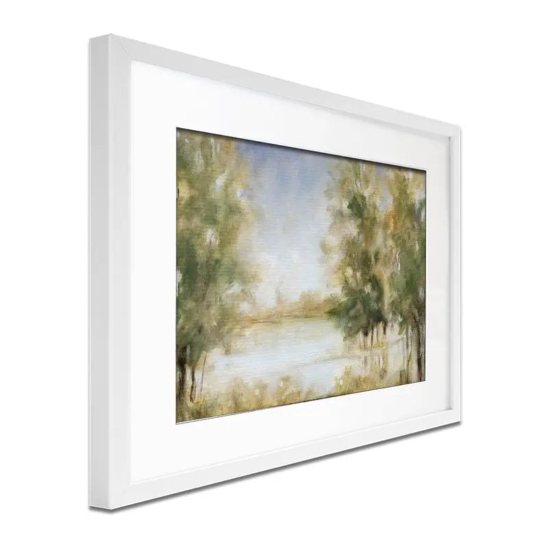 Waterway Grove Framed Art Print