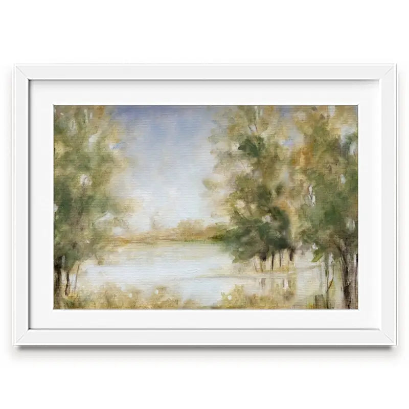 Waterway Grove Framed Art Print