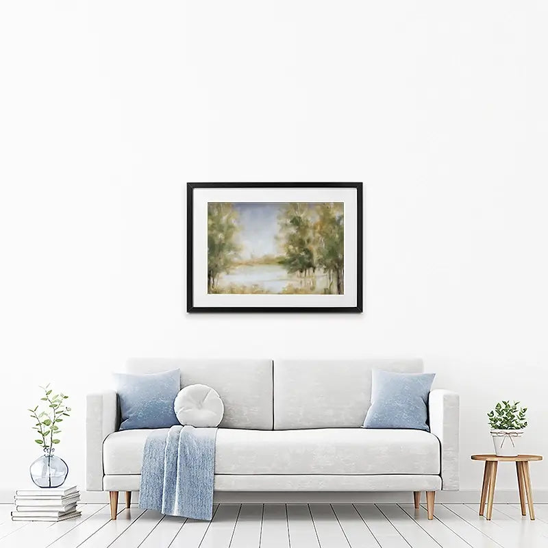 Waterway Grove Framed Art Print