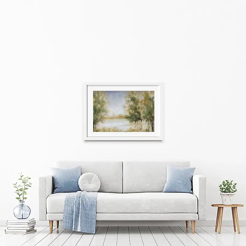 Waterway Grove Framed Art Print