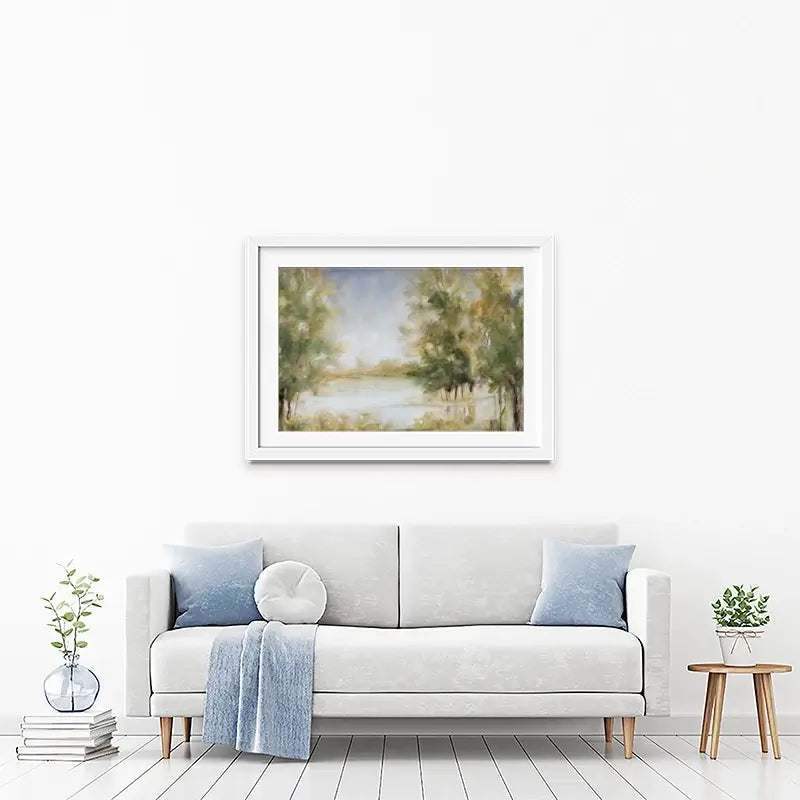 Waterway Grove Framed Art Print