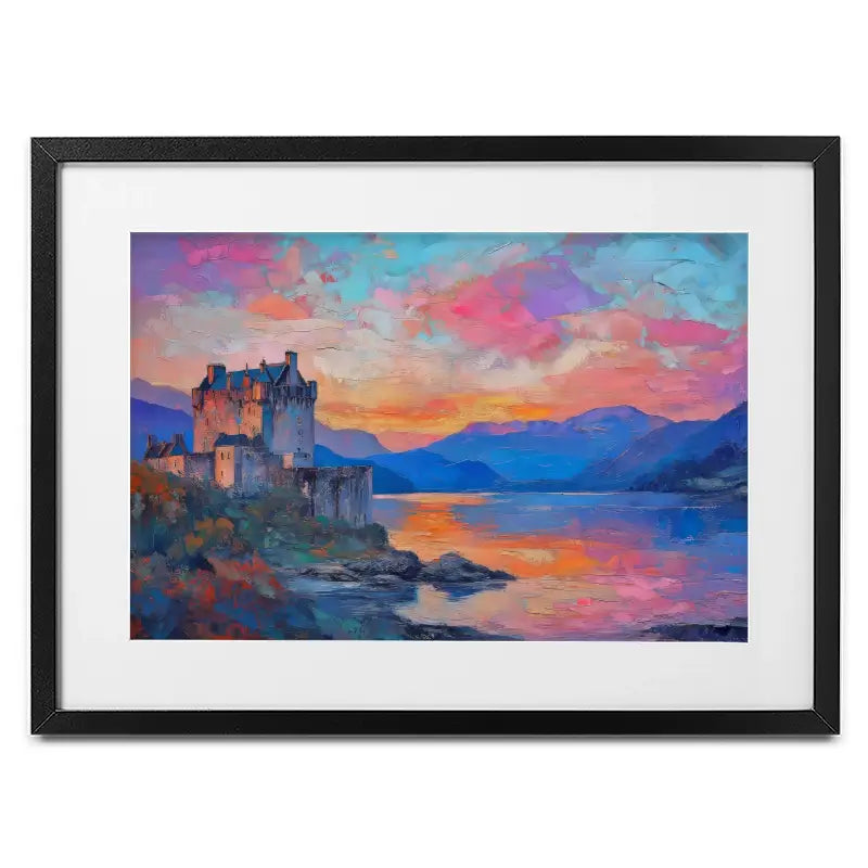 Castle At Dusk Framed Art Print